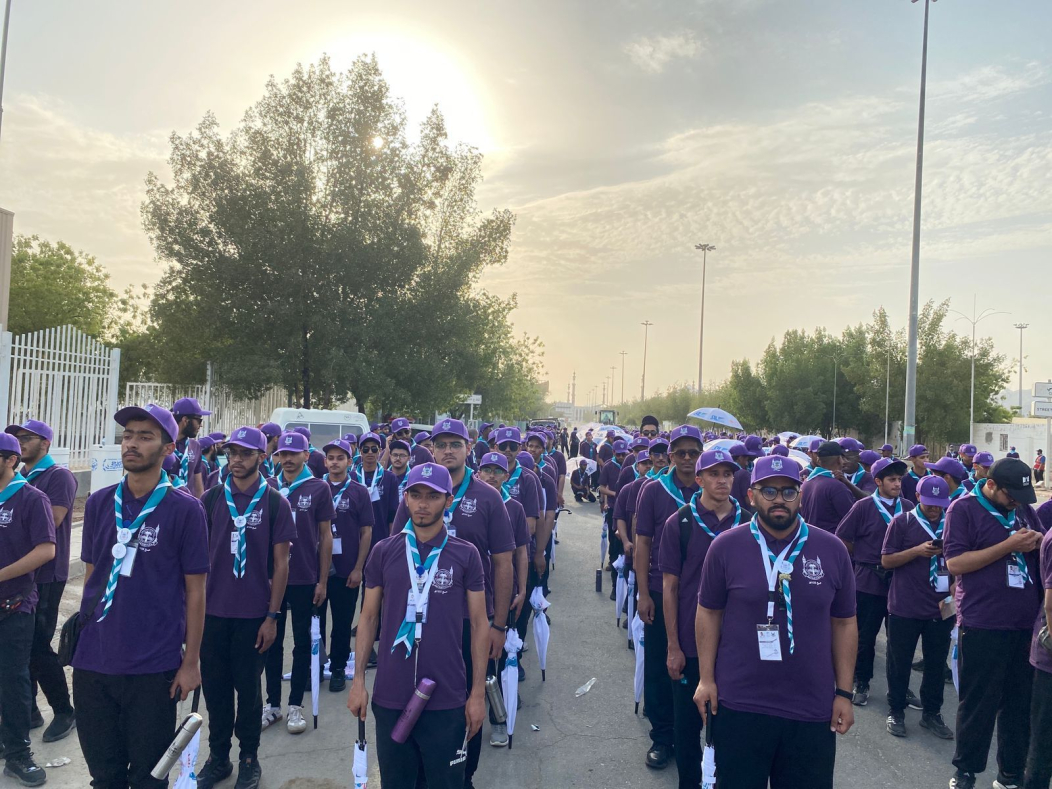 The Scout Club and the Ihsan Volunteer Club at Prince Sattam University are participating in organizing Hajj 1444 AH